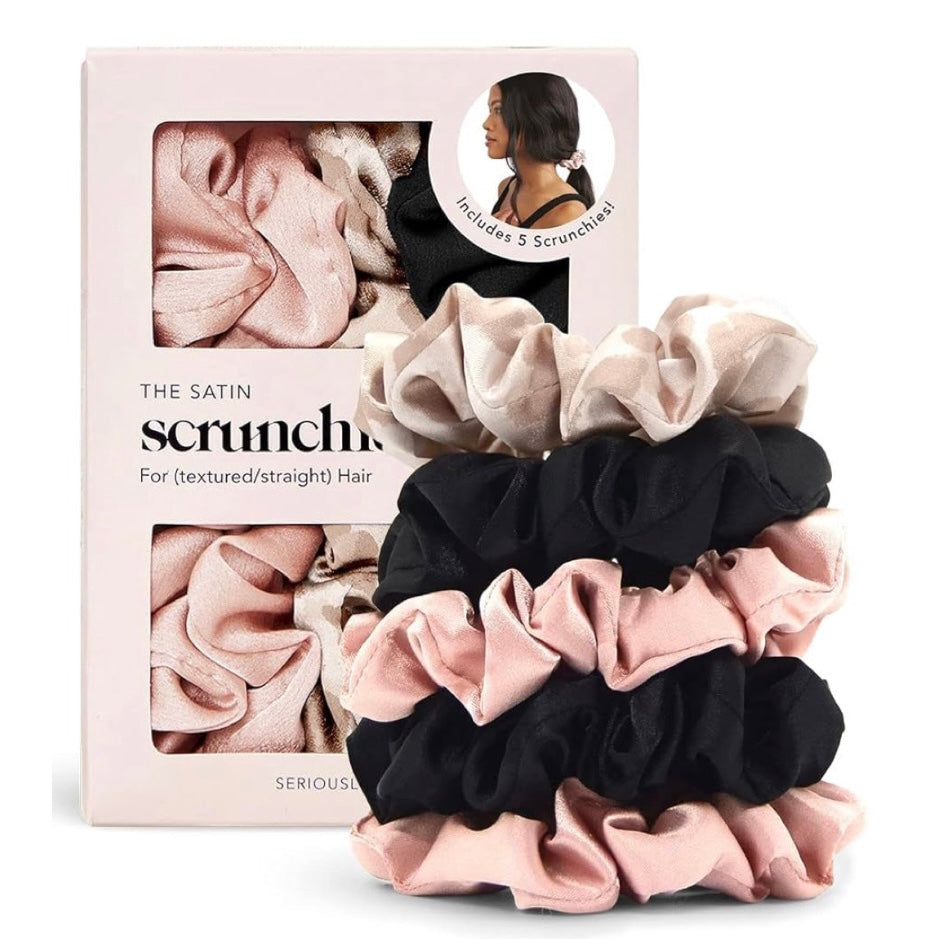 100% Satin Scrunchies - assorted