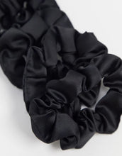 Load image into Gallery viewer, Satin Scrunchies 5pcs - Black
