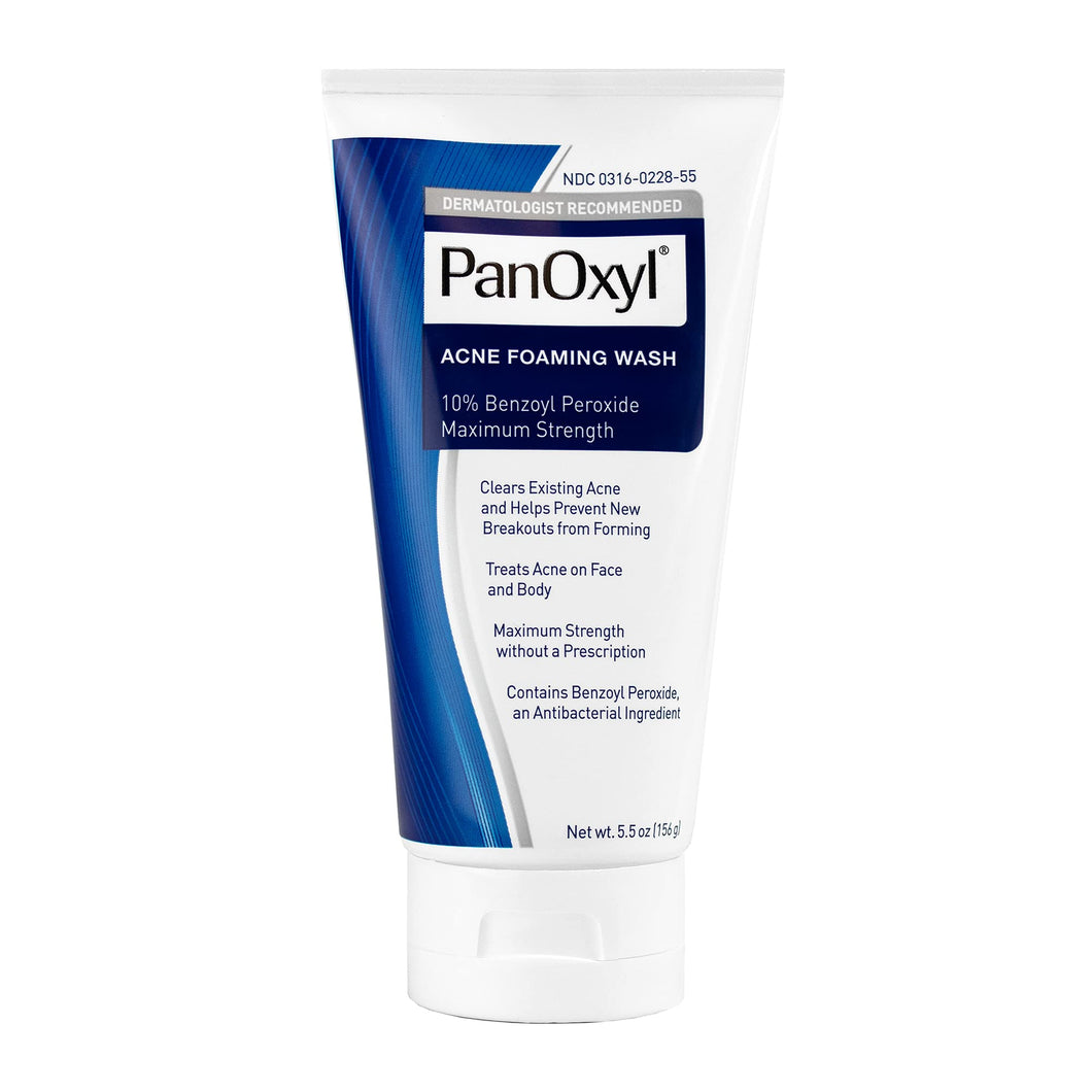 PanOxyl Acne Foaming Wash Benzoyl Peroxide 10%  (156g) غسول الوجه المخصص لعلاج الحبوب