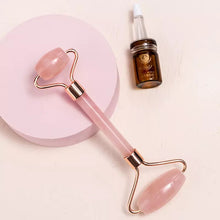 Load image into Gallery viewer, Natural Rose Quartz Facial Jade Roller
